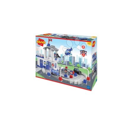 Cuburi de construit Abrick - Joc de construit staţia de poliţie cu drum auto Abrick Écoiffier - 4