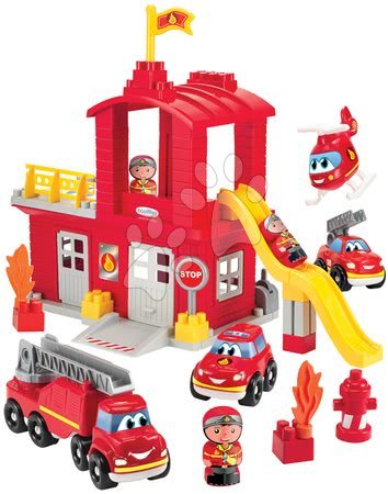 Baukästen und Würfel - Feuerwehrbaukasten mit Rutsche Abrick Écoiffier