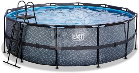 Bazény kruhové - Bazén s pieskovou filtráciou Stone pool Exit Toys 