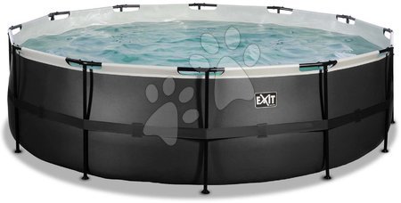  - Bazén s pieskovou filtráciou Black Leather pool Exit Toys_1