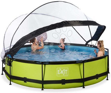  - Bazén s krytom a filtráciou Lime pool Exit Toys _1