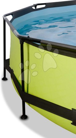 Kruhové bazény - Bazén se stříškou a filtrací Lime pool Exit Toys - 2