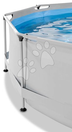 Kruhové bazény - Bazén se stříškou a filtrací Soft Grey pool Exit Toys - 3