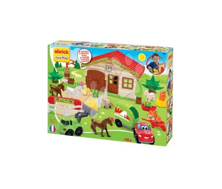Abrick építőkockák - Építőjáték  Abrick Lovas farm Écoiffier - 2