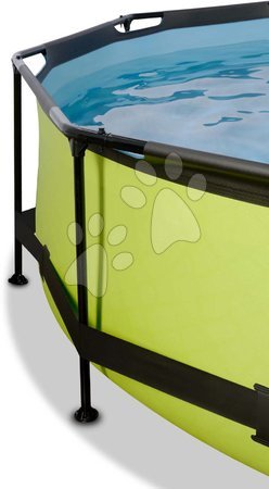 Kruhové bazény - Bazén se stříškou krytem a filtrací Lime pool Exit Toys - 6