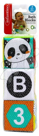 Hračky do vany - Kostky do vany Colors & Numbers Bath Block Infantino - 3