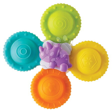Fürdőjátékok - Pörgettyű kádba Silicone Bath Pop Spinners Infantino_1