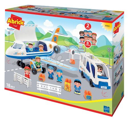 Stavebnice Abrick - Stavebnice letadlo a autobus Abrick Écoiffier - 1