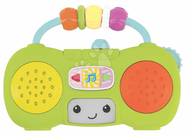 Dětské hudební nástroje - Hudební mini rádio Music & Light Pretend Mini Boombox Infantino