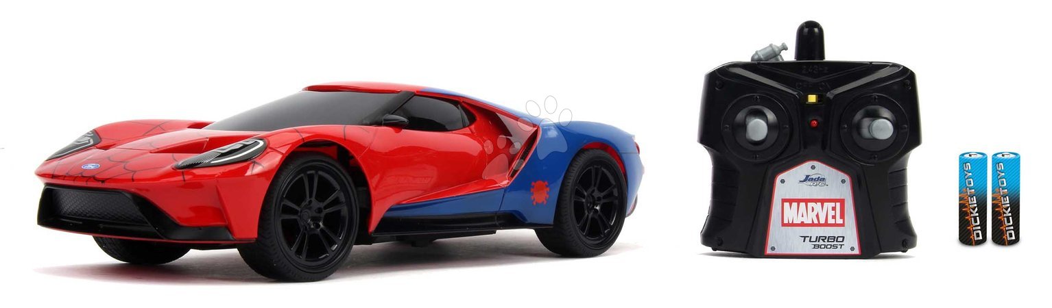 Spielzeuge für Jungen | Seite 26 - Autíčko na diaľkové ovládanie RC Marvel Spiderman 2027 Ford GT Jada