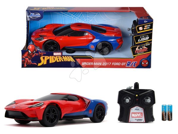Spielzeuge für Jungen | Seite 26 - Autíčko na diaľkové ovládanie RC Marvel Spiderman 2027 Ford GT Jada_1
