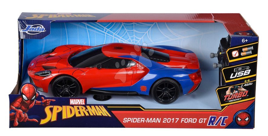 RC-Autos - Autíčko na diaľkové ovládanie RC Marvel Spiderman 2027 Ford GT Jada - 2