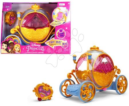 Samochodziki na pilota - Autko zdalnie sterowane królewski powóz Disney Princess RC Carriage Jada - 20