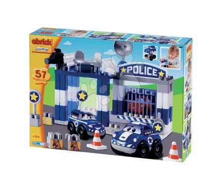 Cuburi de construit Abrick - Joc de construit Abrick - staţie de poliţie cu 2 maşinuţe Écoiffier - 3