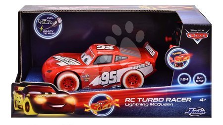 Samochodziki na pilota - Autko zdalnie sterowane RC Cars Blesk McQueen Turbo Glow Racers Jada - 2
