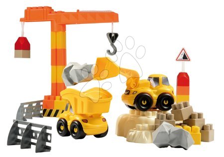 Cuburi de construit Abrick - Joc de construit Maşini rapide - maşini de construcţii Abrick Écoiffier - 1