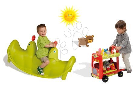 Dětské houpačky sety - Set houpačka Pes Smoby - 21