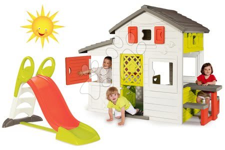 Domečky se skluzavkou - Set domeček Přátel Smoby - 14