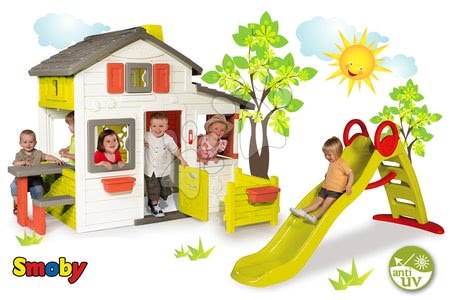 Domečky se skluzavkou - Set domeček Přátel Smoby - 36
