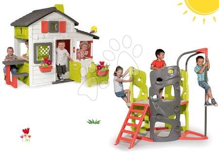 Domečky s prolézačkou - Set domeček Přátel Smoby - 32