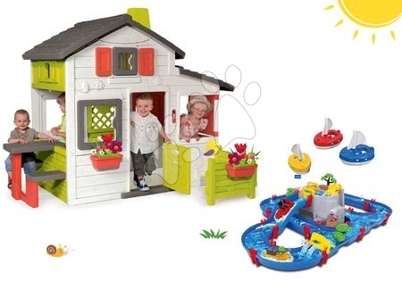 Domčeky s vodnou dráhou - Set domček Priateľov Smoby