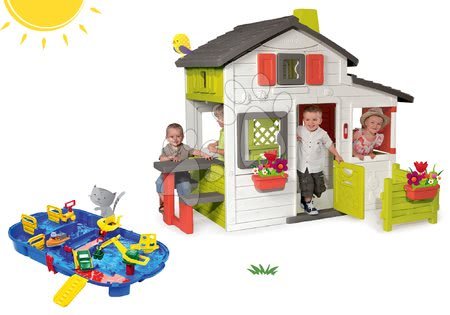 Domčeky s vodnou dráhou - Set domček Priateľov Smoby