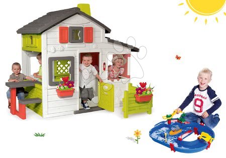 Domečky s vodní dráhou - Set domeček Přátel Smoby - 30