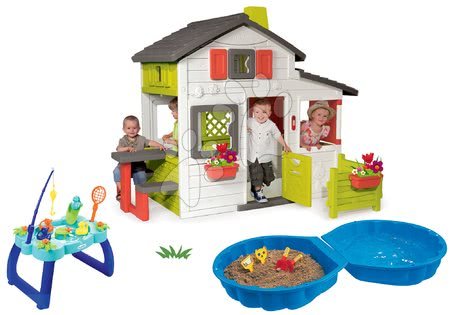 Spielhäuser mit Sandkasten - Set Häuschen der Freunde von Smoby