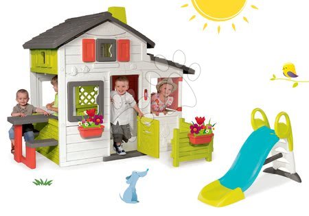 Domečky se skluzavkou - Set domeček Přátel Smoby - 30