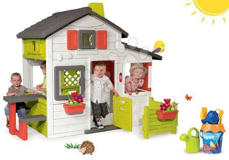 Cabanes avec toboggan pour enfants - Maison de jeu des Amis Smoby - 19