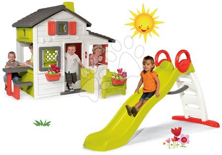 Domečky se skluzavkou - Set domeček Přátel Smoby - 35