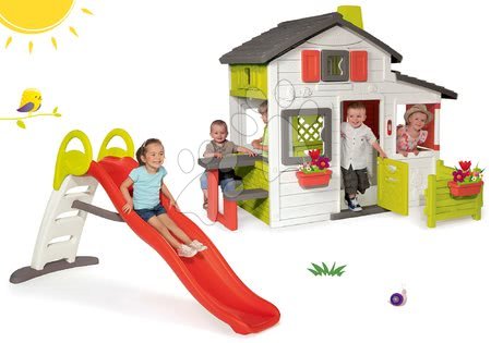 Domečky se skluzavkou - Set domeček Přátel Smoby - 50