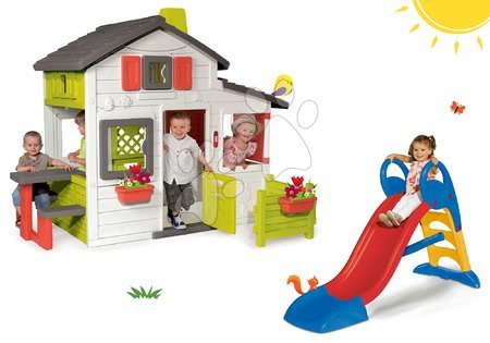 Domečky se skluzavkou - Set domeček Přátel Smoby - 20