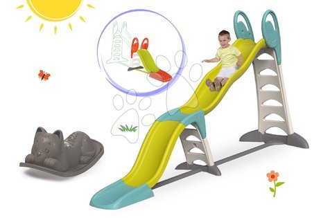 Tobogane cu leagăn - Set tobogan Toboggan Super Megagliss 2in1 Smoby