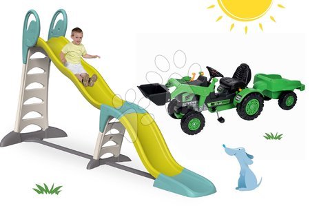 Rutschen Sets - Rutschenset Toboggan Super Megagliss 2in1 Smoby 