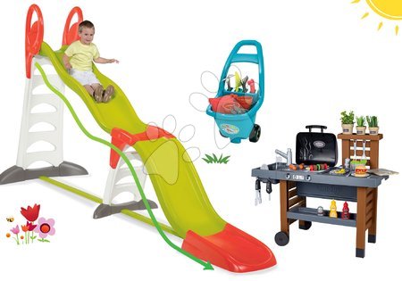 Toboganes sets - Set šmykľavka Toboggan Super Megagliss 2v1 Smoby - 36