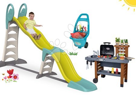 Játékok lányoknak - Szett csúszda Toboggan Super Megagliss 2in1 Smoby