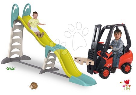 Toboganes sets - Set šmykľavka Toboggan Super Megagliss 2v1 Smoby