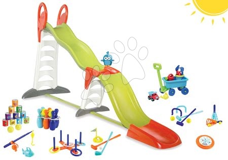 Toboganes sets - Set šmykľavka Toboggan Super Megagliss 2v1 Smoby - 34
