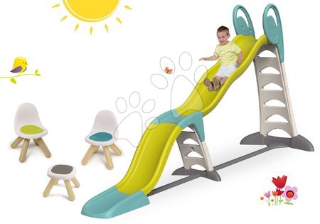 Rutschen Sets - Set Rutsche Toboggan Super Megagliss 2in1 Smoby Länge 3,75 / 1,5 m