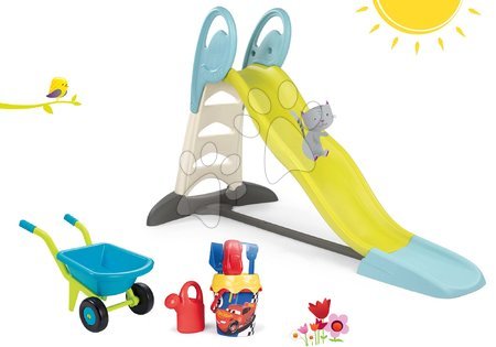 Winnie The Pooh şi prietenii lui - Set tobogan Toboggan XL Smoby cu apă lumgime 230 cm