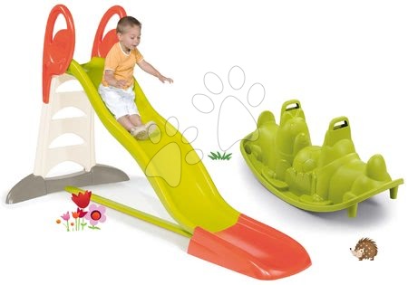 Slides with swing - Toboggan XL Smoby Slide Set with a Length of 230 cm