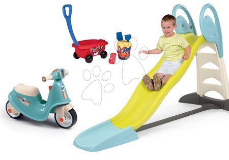 Seturi tobogane - Set tobogan Toboggan XL Smoby cu apă cu lungime de 230 cm