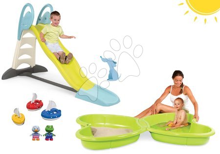 Tobogane cu nisipar - Set tobogan Toboggan XL cu jet de apă Smoby