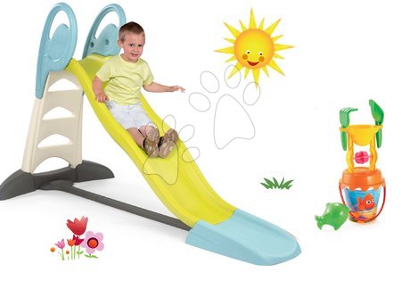 Slides - XL Smoby with Water with the Length of 230 cm Toboggan and Slide Set