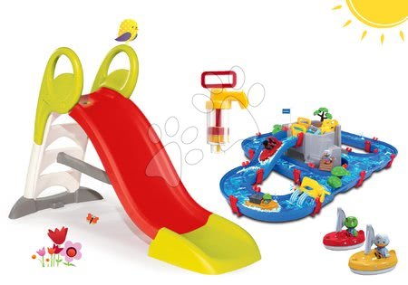 Tobogani z vodno stezo - Komplet tobogan Toboggan KS Smoby