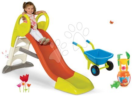 Seturi tobogane - Set tobogan cu apă Toboggan KS Smoby 150 cm