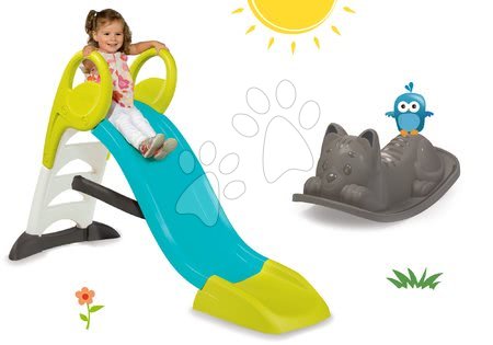 Šmykľavky s hojdačkou - Set šmykľavka Toboggan KS Smoby s dĺžkou 150 cm