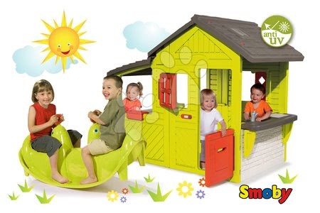 Domečky s houpačkou - Set domek Zahradník Maison Neo Floralie Smoby - 17
