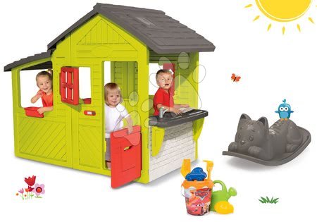Hišice z gugalnico - Komplet hišica Vrtnar Neo Floralie Smoby - 9